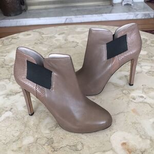 Vince Camuto Leather Hidden Platform Heel Booties